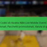 Codici di riscatto NBA Live Mobile: Eventi stagionali, Pacchetti promozionali, Valuta di gioco