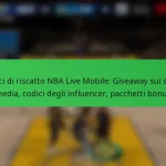 Codici di riscatto NBA Live Mobile: Giveaway sui social media, codici degli influencer, pacchetti bonus