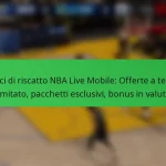 Codici di riscatto NBA Live Mobile: Offerte a tempo limitato, pacchetti esclusivi, bonus in valuta