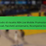 Codici di riscatto NBA Live Mobile: Promozioni speciali, Pacchetti anniversario, Ricompense bonus