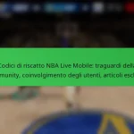 Codici di riscatto NBA Live Mobile: traguardi della community, coinvolgimento degli utenti, articoli esclusivi