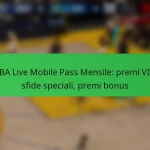 NBA Live Mobile Pass Mensile: premi VIP, sfide speciali, premi bonus
