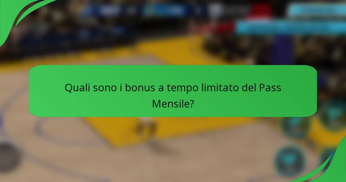 Quali sono i bonus a tempo limitato del Pass Mensile?