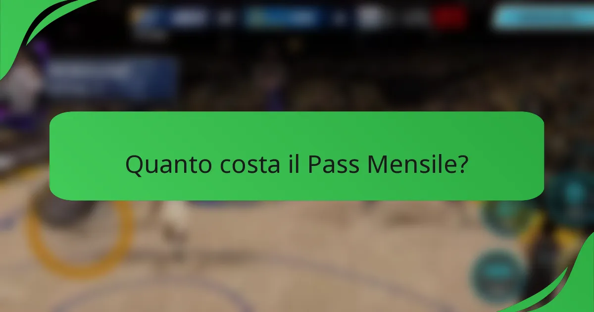 Quanto costa il Pass Mensile?